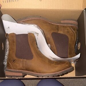 Ariat Women Tan Leather Boots - Wexford H20
